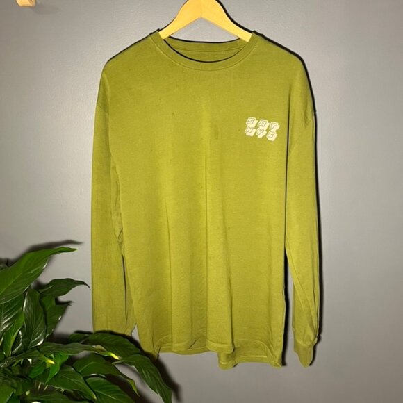 Saturdays Collage Stack Relaxed Long Sleeve Tee Mayfly - Olive - Men's Medium - Picture 2 of 8